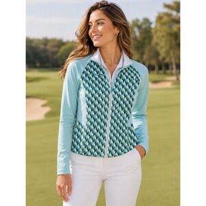 Bobby Jones Clover Performance Zip-Up Jacket – Size M